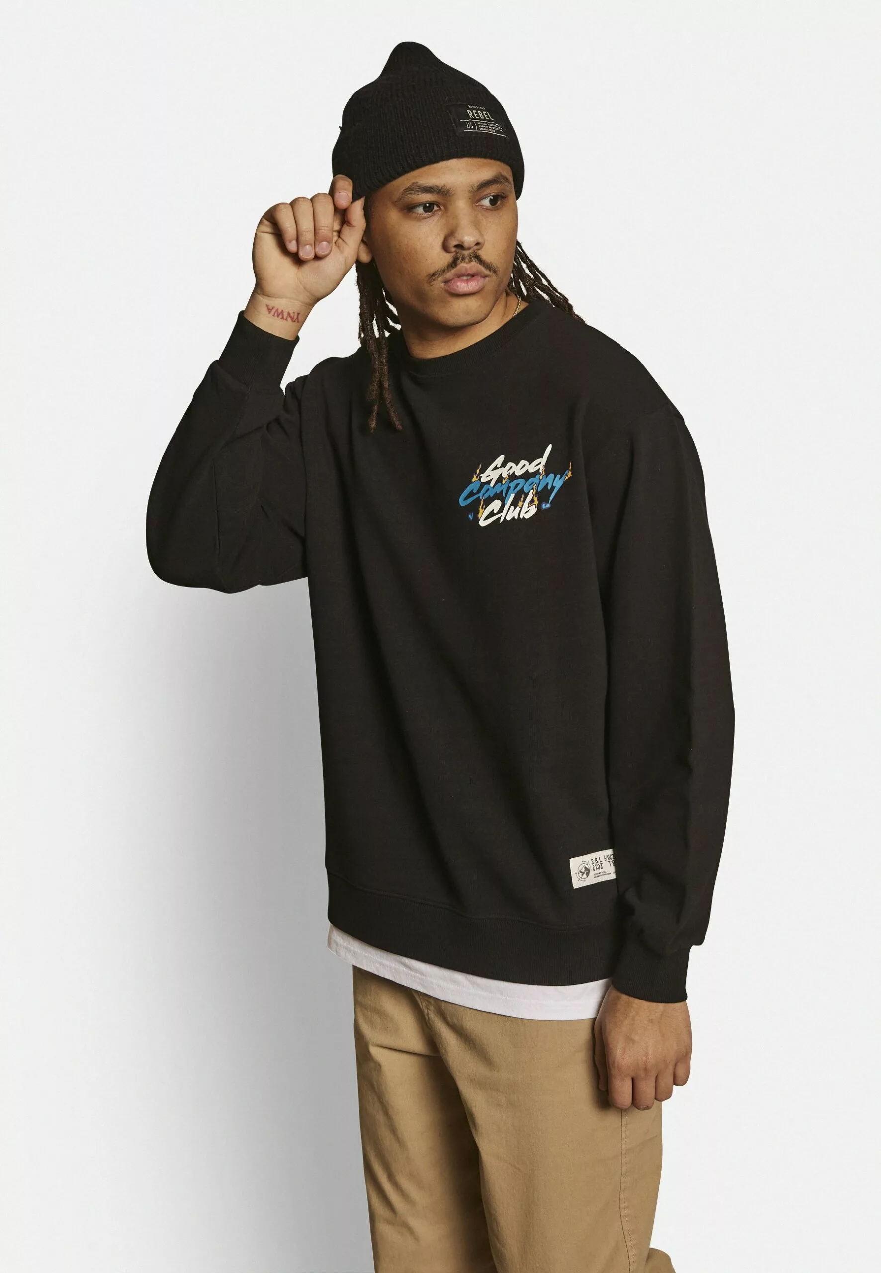 Redefined Rebel Rafael- Felpa - Black 1 Redefined Rebel Rafael- Felpa - Black