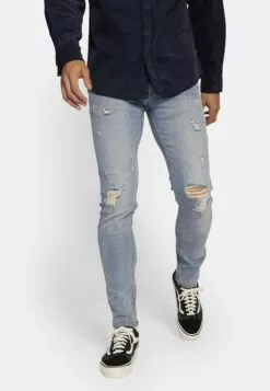 Redefined Rebel Rrrome Jeans - Jeans A Sigaretta - Foam Blue