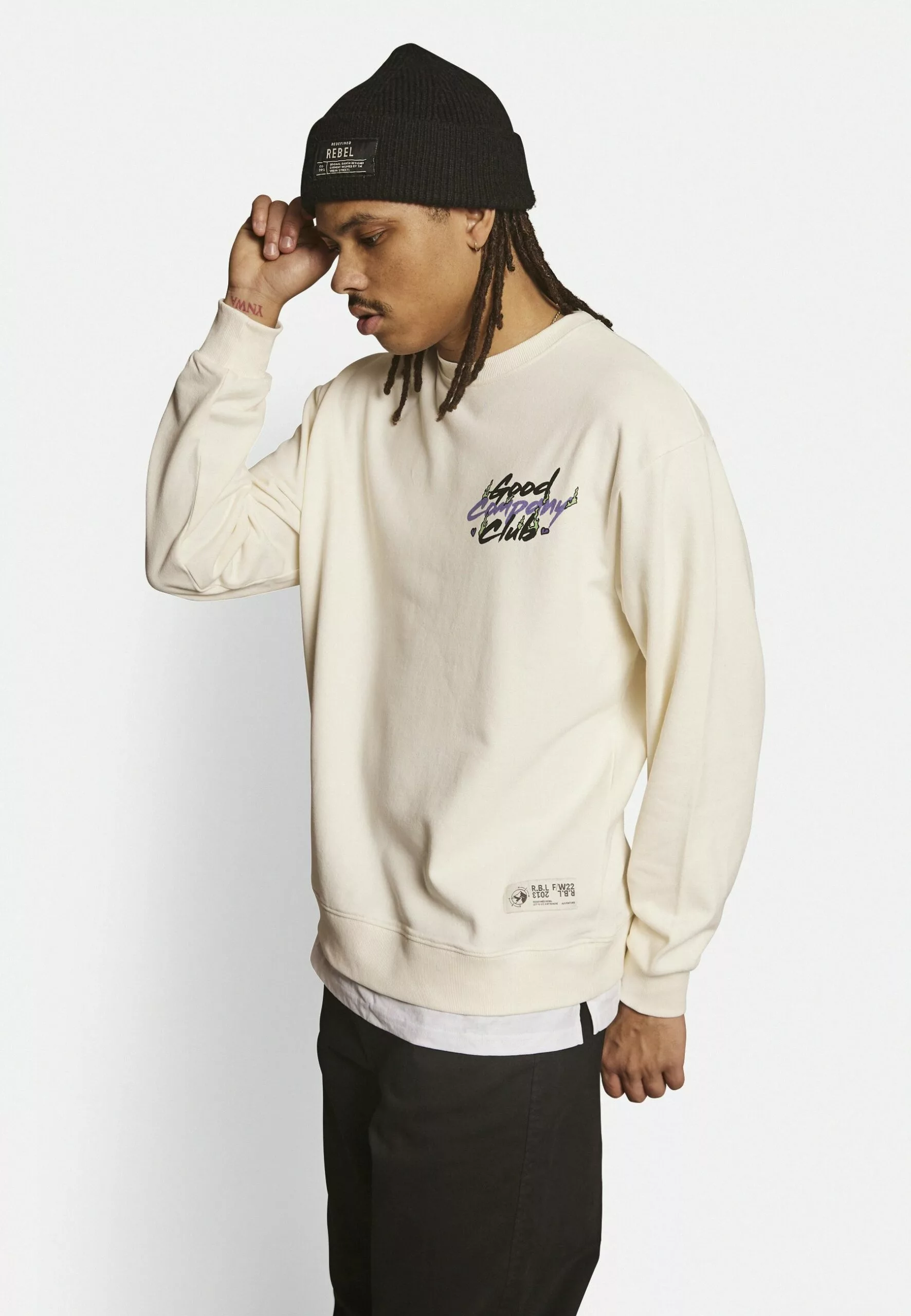 Redefined Rebel Rafael FelpaPristine Uomo Maglieria E Felpe R0622S04W-B12 1 Redefined Rebel Rafael FelpaPristine Uomo Maglieria E Felpe R0622S04W-B12