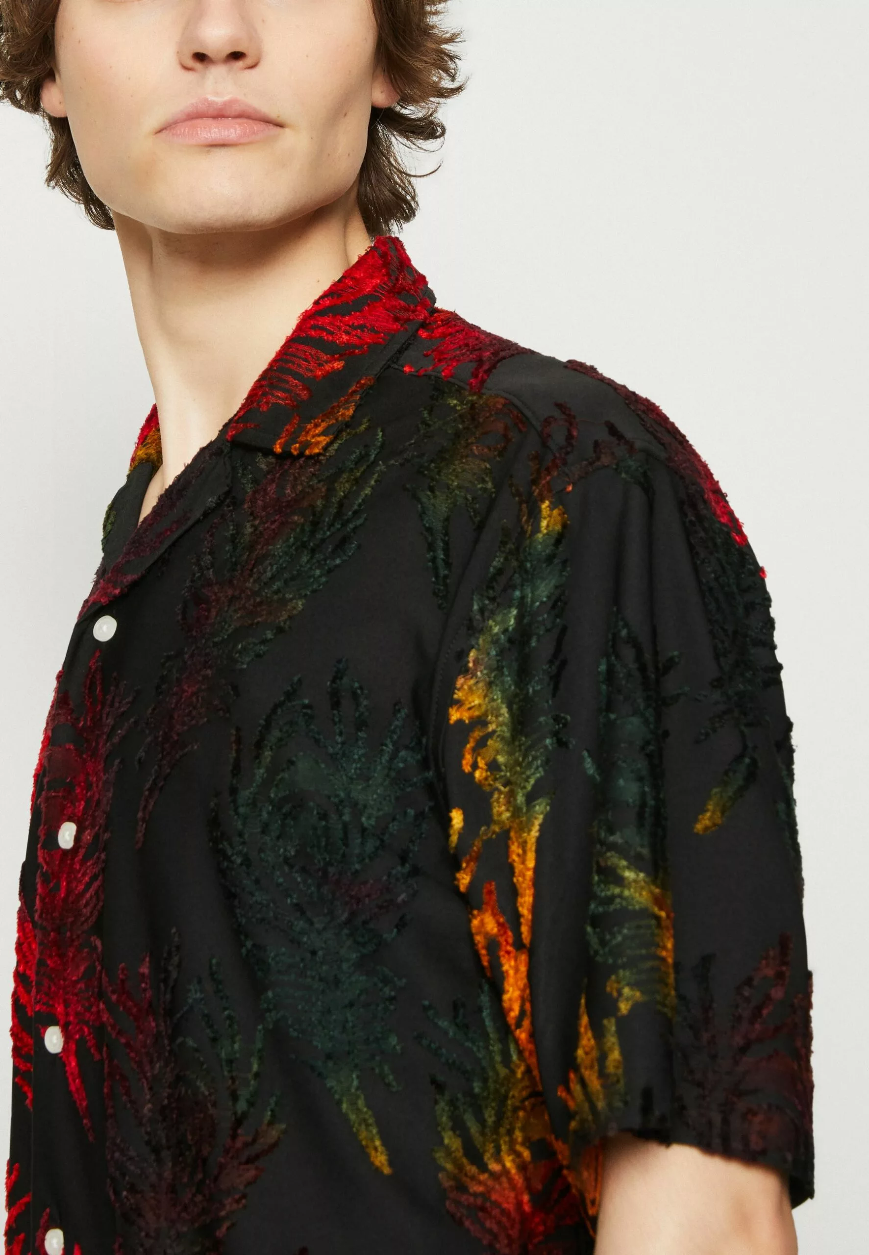 Redefined Rebel Troy Shirt - Camicia - Flame Orange 6 Redefined Rebel Troy Shirt - Camicia - Flame Orange - immagine 6