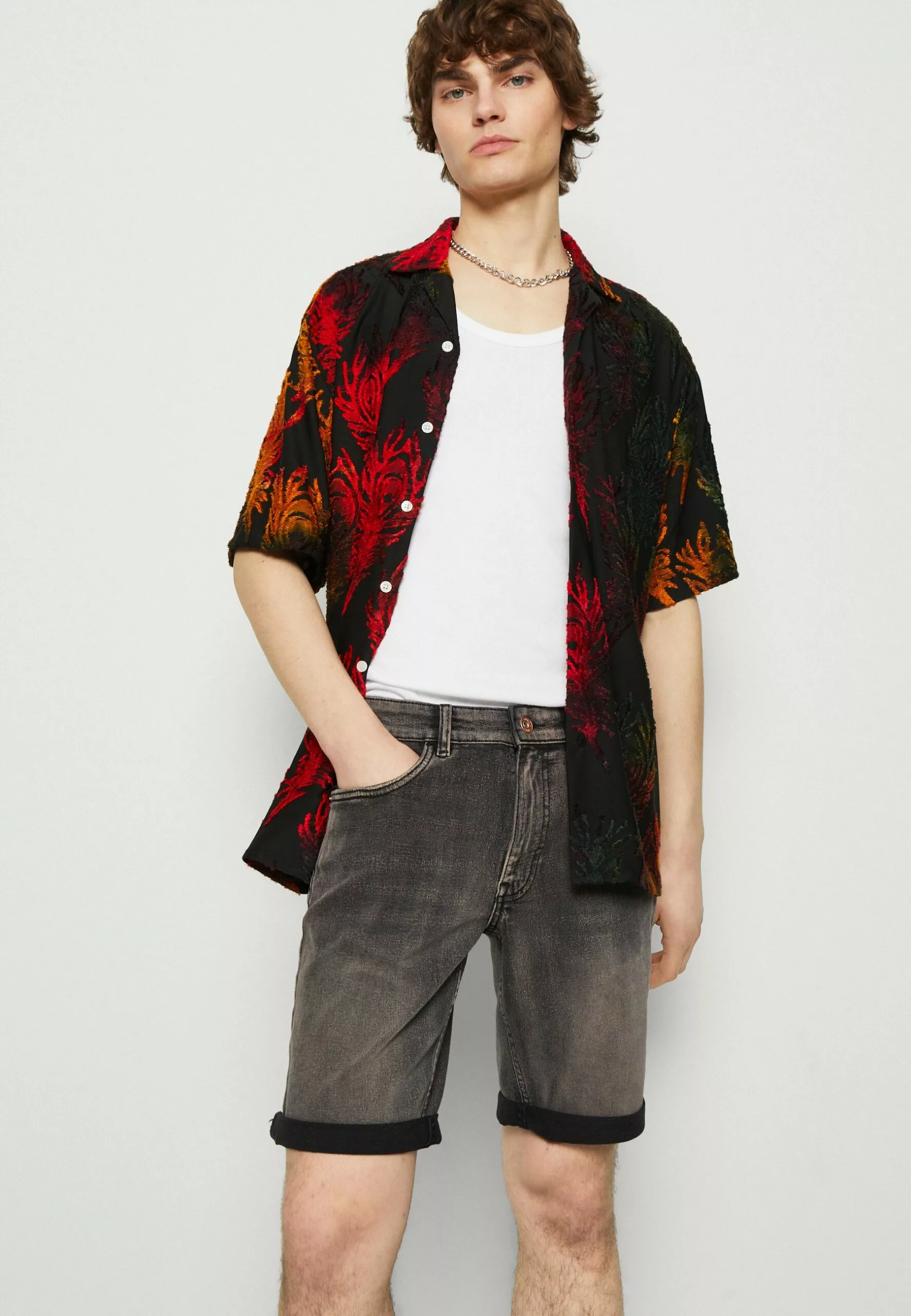 Redefined Rebel Troy Shirt - Camicia - Flame Orange 4 Redefined Rebel Troy Shirt - Camicia - Flame Orange - immagine 4